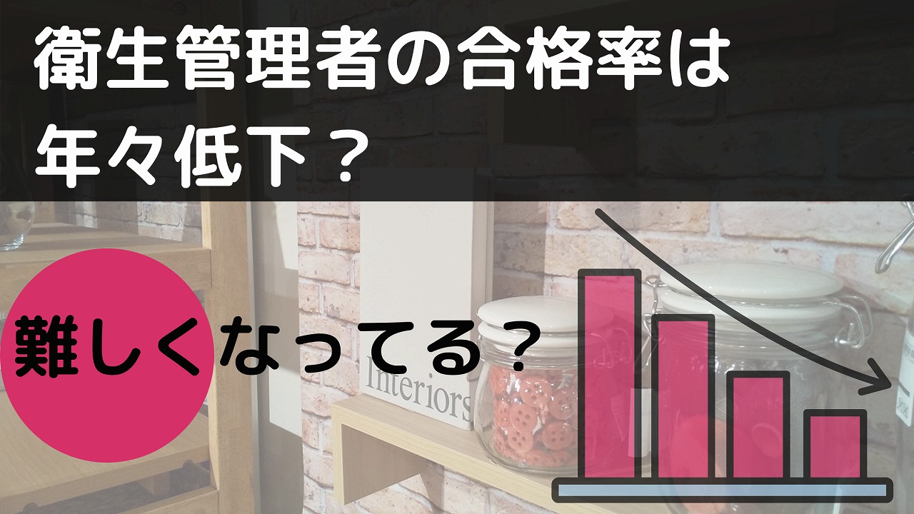 衛生管理者の合格率は年々低下しているのか？