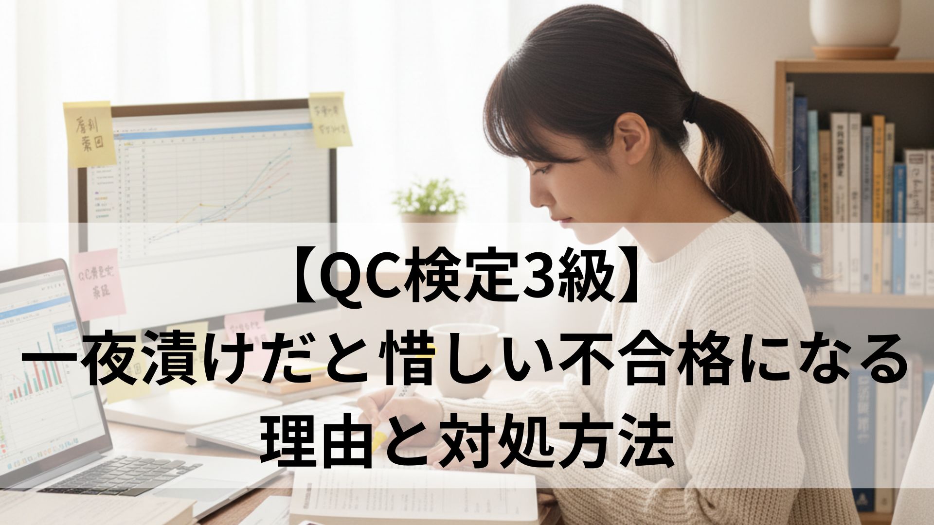 【QC検定3級】一夜漬けだと惜しい不合格になる理由と対処方法